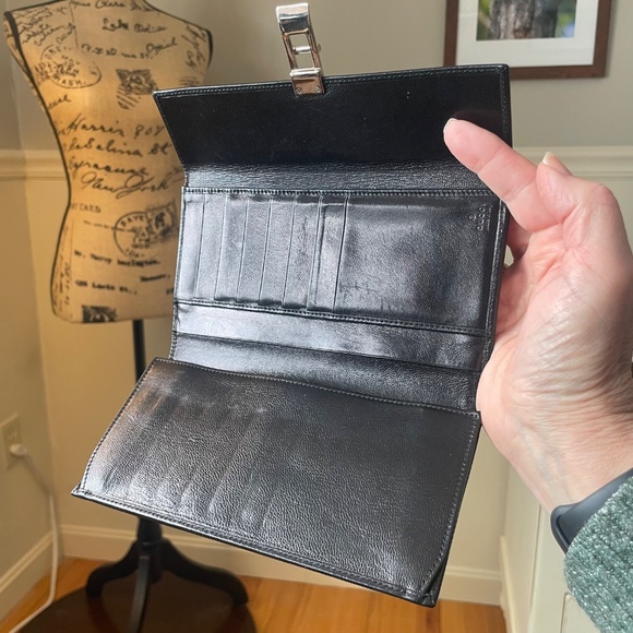 GUCCI Classic Jackie Soft Black Leather Continental Wallet - Picture 4 of 7